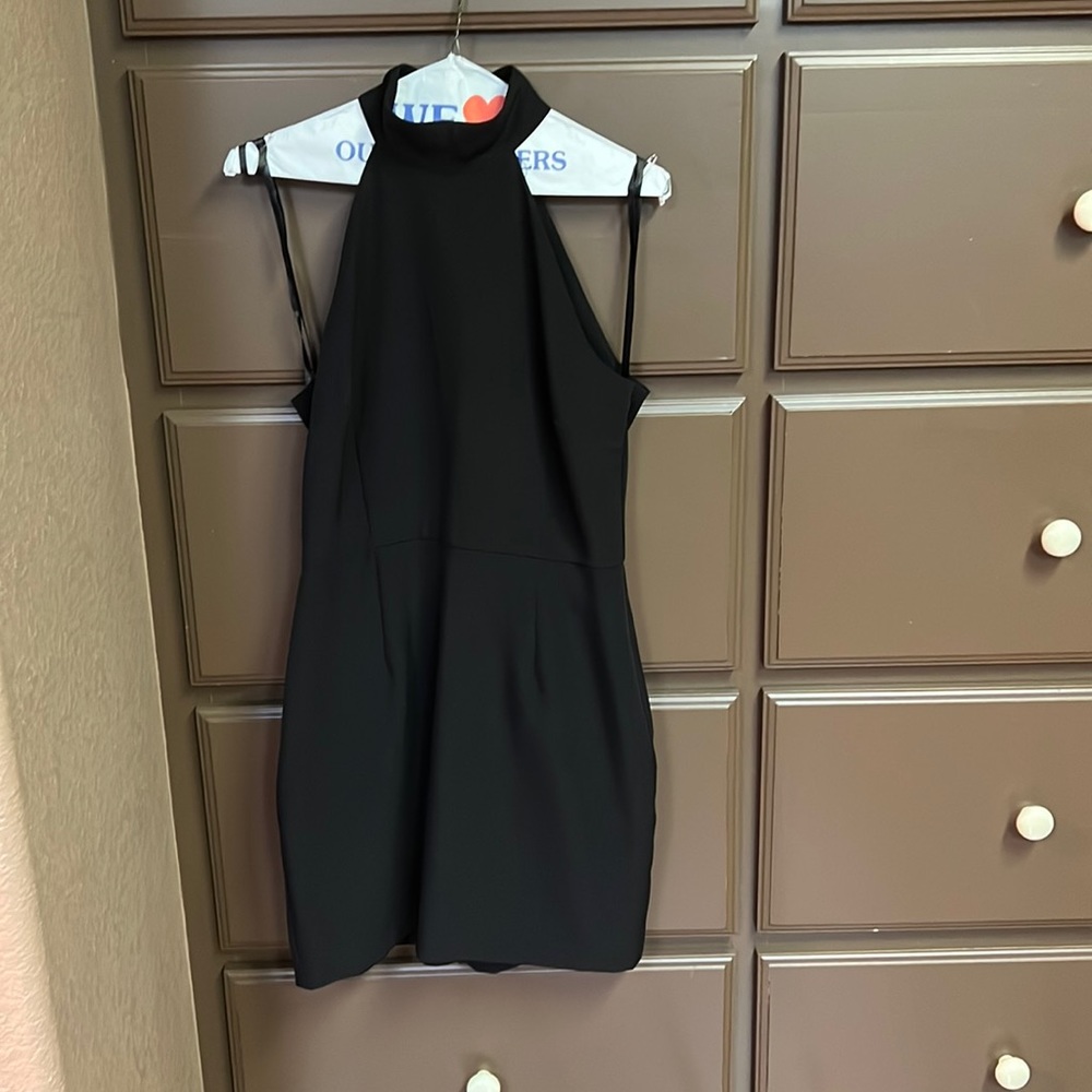Black cocktail dress